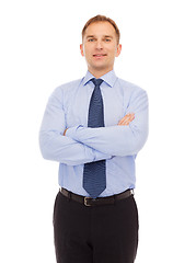 Image showing smiling businessman