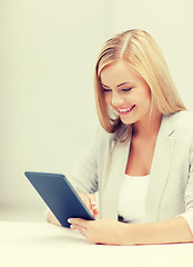 Image showing woman with tablet pc