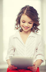 Image showing girl with tablet pc