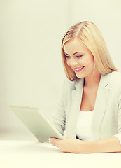 Image showing woman with tablet pc