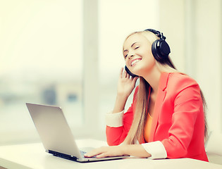 Image showing woman with headphones