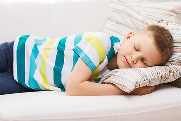 Image showing little boy sleeping at home