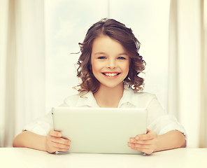 Image showing girl with tablet pc