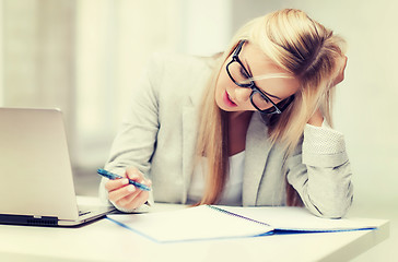 Image showing bored and tired woman