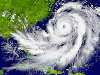 Image showing Hurricane over Florida and Cuba