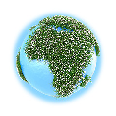 Image showing Africa on planet Earth 