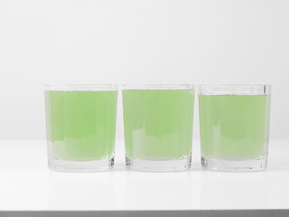 Image showing Green apple juice