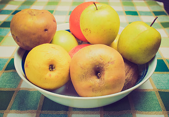 Image showing Retro look Fruits picture