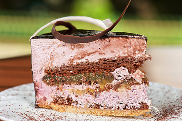 Image showing chocolate cake piece