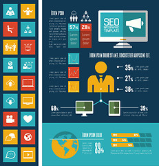 Image showing Social Media Infographic Template.