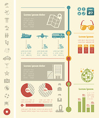 Image showing Travel Infographic Template.