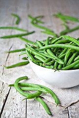 Image showing green string beans in a bowl 