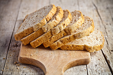 Image showing  fresh bread slices 