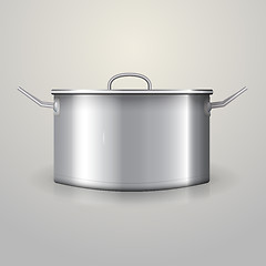 Image showing Illustration of aluminum saucepan