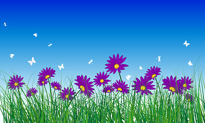 Image showing Meadow color background