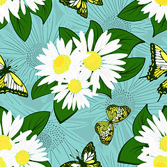 Image showing Seamless floral pattern