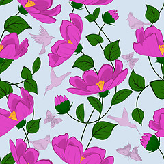 Image showing Seamless floral pattern