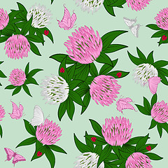 Image showing Seamless floral pattern