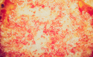 Image showing Retro look Pizza Margherita