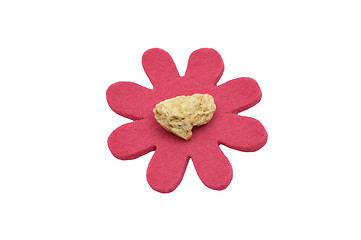 Image showing Soy granule and felt decoration