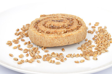 Image showing Spiral hazelnut cookies