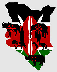 Image showing Big Five Kenya cross lines