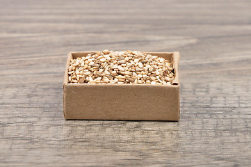Image showing Sesame on wood