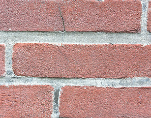 Image showing Background out of red clinker brick and cement