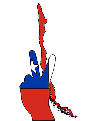 Image showing Chile hand signal