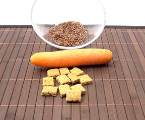 Image showing Dog cookies and some baking ingredients