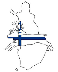 Image showing Finnish reindeer