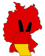 Image showing German hand signal