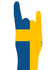 Image showing Swedish finger signal