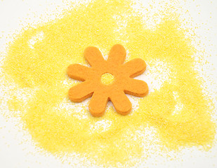 Image showing Polenta and felt decoration