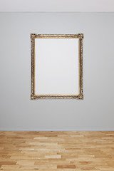 Image showing Empty picture on a wall