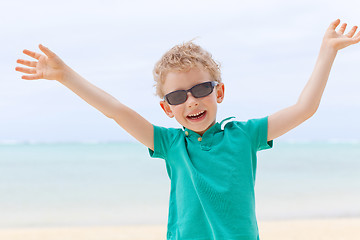 Image showing kid at the beach