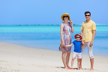 Image showing family at beach