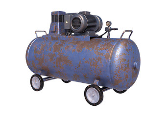 Image showing Industrial Air Compressor 