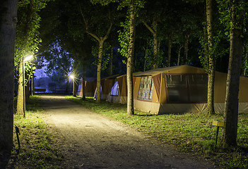 Image showing Tents in camping