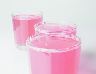 Image showing Pink grapefruit juice