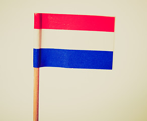 Image showing Retro look Luxembourg flag