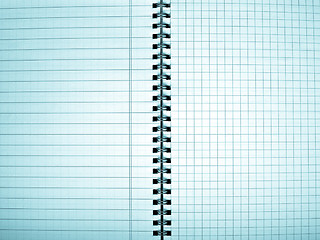 Image showing Blank notebook page