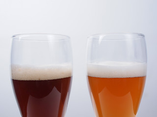 Image showing Two glasses of German beer