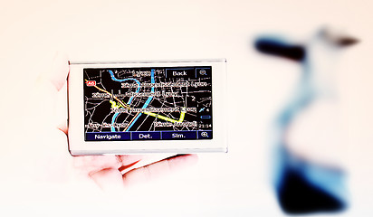 Image showing Gps in a man hand.