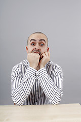 Image showing Man at desk