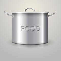 Image showing Illustration of high aluminum saucepan