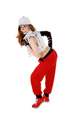 Image showing Hip hop girl in profile.