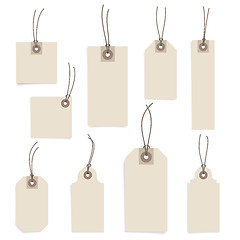 Image showing Paper tag set