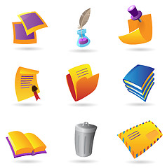 Image showing Icons for stationery