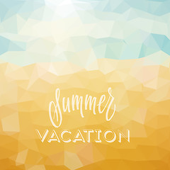 Image showing Summer holiday tropical beach background